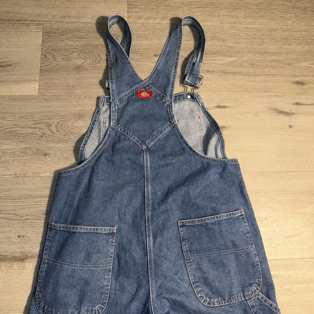 Vintage Dickies Denim Overalls‎ Men's XL Est. Blue Bib Workwear - Picture 5 of 8